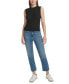 ფოტო #5 პროდუქტის Petite Crewneck Side-Slit Tank Top