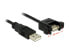 Фото #3 товара Delock 1m 2xUSB2.0-A - 1 m - USB A - USB A - USB 2.0 - Male/Female - Black