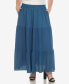 ფოტო #1 პროდუქტის Plus Size Pleated Tiered Maxi Skirt