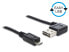 Фото #1 товара Delock 0.5m - USB2.0-A/USB2.0 Micro-B - 0.5 m - USB A - Micro-USB B - USB 2.0 - Male/Male - Black