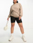 South Beach Plus – Sweatshirt in meliertem Braun mit Rundhalsausschnitt Коричневый, 46 - фото #4