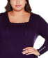 Plus Size Square Neck Sweater