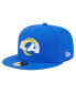 Фото #1 товара Men's Royal Los Angeles Rams Main 59FIFTY Fitted Hat