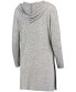 Фото #3 товара Women's Heathered Gray West Virginia Mountaineers Cuddle Soft Duster Tri-Blend Hooded Cardigan