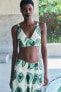 Zw collection printed crop top