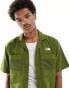 The North Face First mesh pocket short sleeve shirt in olive