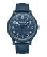 ფოტო #1 პროდუქტის Men's Quartz Driscoll Dark Blue Genuine Leather Watch 46mm