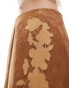 Reclaimed Vintage limited edition western suede skirt