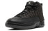 Фото #3 товара Jordan Air Jordan 12 Retro Wool 高帮 复古篮球鞋 男款 羊毛深灰 / Кроссовки Jordan Air Jordan 852627-003