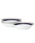 Crestwood Cobalt Platinum Set of 4 Fruit Bowls, Service For 4