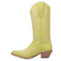 Фото #3 товара Dingo Flirty N' Fun Embroidered Snip Toe Cowboy Womens Green Casual Boots DI171