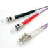 VALUE Fibre Optic Jumper Cable - 50/125µm - LC/ST - OM4 - purple 0.5 m - 0.5 m - OM4 - LC - ST