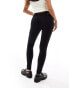 Фото #6 товара Dr Denim Petite Plenty mid waist super skinny jeans in clean black wash