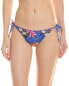 Фото #1 товара Pq Swim Embroidered Tie Teeny Bikini Bottom Women's Blue L