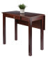 Perrone 34.06" Wood High Table with Drop Leaf