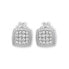 Square earrings made of white gold 745 239 001 01047 0700000
