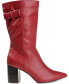 ფოტო #6 პროდუქტის Women's Wilo Wide Calf Block Heel Boots
