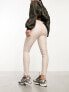 New Look faux leather leggings in cream