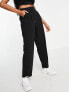 Фото #4 товара ASOS DESIGN hourglass soft slouch mom trouser in black