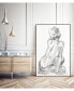 20" x 16" Sitting Pose II Art Block Framed Canvas