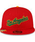 ფოტო #3 პროდუქტის Men's Red Los Angeles Dodgers City Flag 59FIFTY Fitted Hat