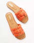 Фото #4 товара ALDO Elanaa padded flat sandals in orange leather