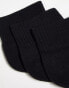 Фото #4 товара ASOS DESIGN 3 pack sports socks with terry sole and arch support in black