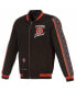ფოტო #2 პროდუქტის Men's Black Detroit Pistons 2023/24 City Edition Nylon Full-Zip Bomber Jacket