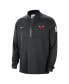 ფოტო #3 პროდუქტის Men's Black Chicago Bulls 2023/24 Authentic Performance Half-Zip Jacket