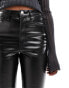 Фото #6 товара River Island coated straight jeans in black