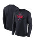 ფოტო #1 პროდუქტის Men's Navy Minnesota Twins Authentic Collection Team Logo Legend Performance Long Sleeve T-shirt