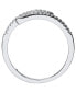 ფოტო #2 პროდუქტის Clear Cubic Zirconia Triple Stack Ring