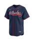 Фото #2 товара Men's Matt Olson Navy Atlanta Braves Alternate Limited Player Jersey