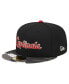 Фото #2 товара Men's Black St. Louis Cardinals Metallic Camo 59FIFTY Fitted Hat