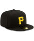 ფოტო #3 პროდუქტის Men's Black Pittsburgh Pirates Alternate 2 Authentic Collection On-Field 59FIFTY Fitted Hat