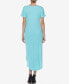 Фото #2 товара Women's Short Sleeve V-Neck Maxi Dress