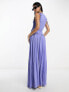 Фото #7 товара ASOS DESIGN sleeveless ruched detail maxi dress in cornflower blue