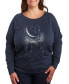 Фото #1 товара Falling Stars Plus Size Graphic Pullover