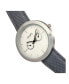 Quartz The 6100 White Dial, Canvas-Overlaid Grey Polyurethane Strap Watch 43mm