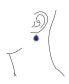 ფოტო #3 პროდუქტის Western Style Teardrop Scroll Filigree Scroll Blue Natural Lapis Lazuli Lever Back Dangle Earrings For Women Sterling Silver