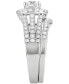 ფოტო #3 პროდუქტის Diamond Halo Engagement Bridal Set (1-3/4 ct. t.w.) in 14k White Gold