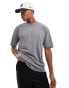 Фото #1 товара Hollister heavyweight boxy fit washed t-shirt in grey