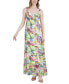 Фото #4 товара Women's Printed Sleeveless Tiered Maxi Dress