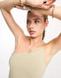 Фото #4 товара Weekday Ring asymmetric cami vest with ring detail in beige green