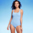 Фото #1 товара Women's Full Coverage Pucker Textured Square Neck One Piece Swimsuit - Kona Sol