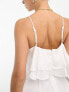Фото #2 товара Vila Bridal frill top cami maxi dress in white
