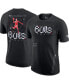 ფოტო #4 პროდუქტის Men's Black Chicago Bulls Courtside Air Traffic Control Max90 T-shirt