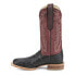 Фото #3 товара Justin Boots Chisolm 13" Full Quill Ostrich Square Toe Cowboy Mens Black, Red C