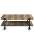 Luther 18" Steel Rectangle Coffee Table