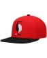 Фото #4 товара Бейсболка мужская Mitchell & Ness Portland Trail Blazers черно-красная Hardwood Classics Snapback